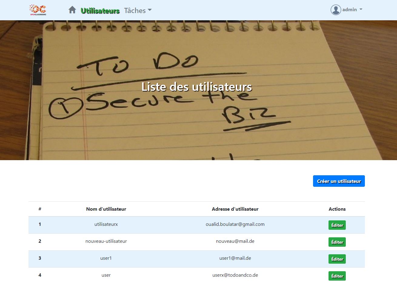 Tasks List